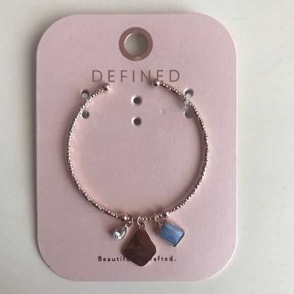 Adjustable Cuff Bracelet With Charms - Picture 1 of 3
